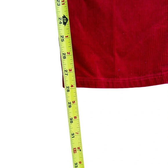 Vintage Andrew St. John Red Corduroy Pants Straight Cotton Retro M y2k - Picture 8 of 10